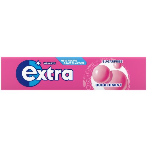 Extra Bubblemint Sugarfree Chewing Gum x10 pieces