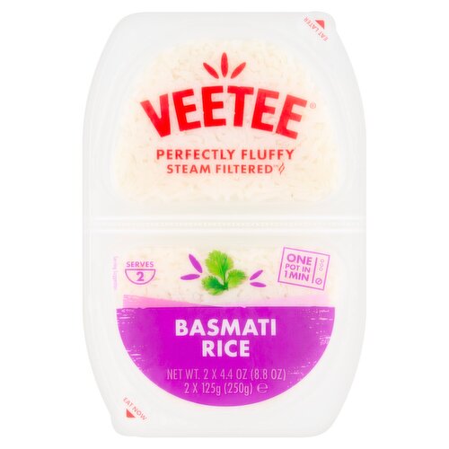 Veetee Basmati Rice 2 x 125g (250g)