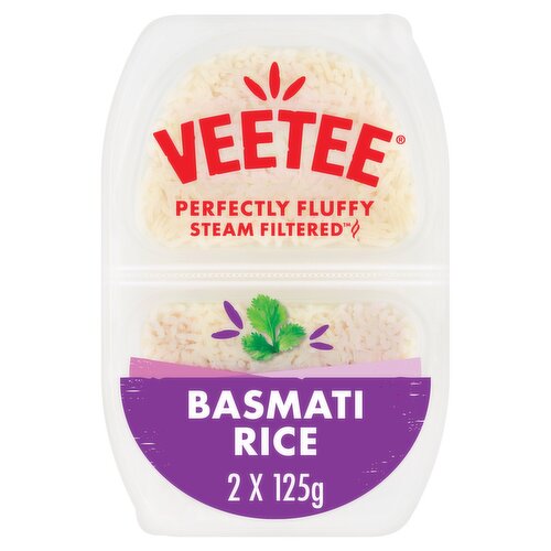 Veetee Basmati Rice 2 x 125g (250g)