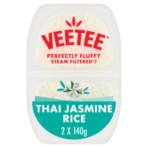 Veetee Thai Jasmine Rice 2 x 140g (280g)