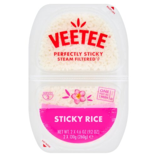 Veetee Steam Sticky Rice 2 x 130g (260g)