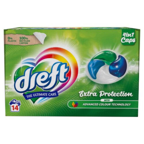 Dreft Extra Premium Laundry Detergent Capsules with Advanced Colour Technology 252g(14 x 18g)