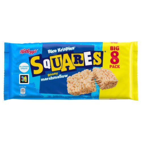 Kellogg's Rice Krispies Squares Marshmallow Snack Bars 8 x 28g
