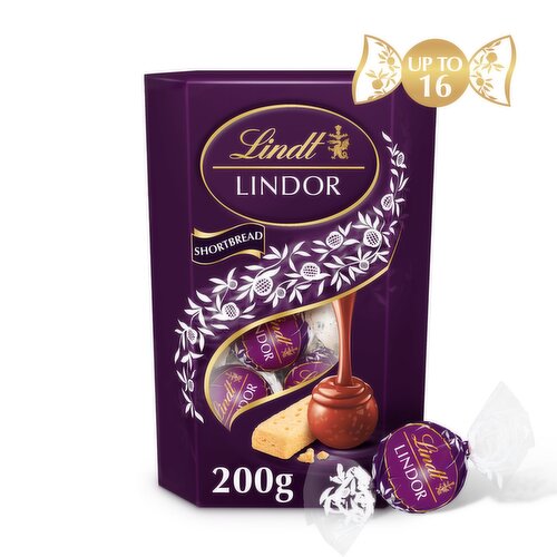 Lindt Lindor Shortbread Milk Chocolate Truffles Box 200g