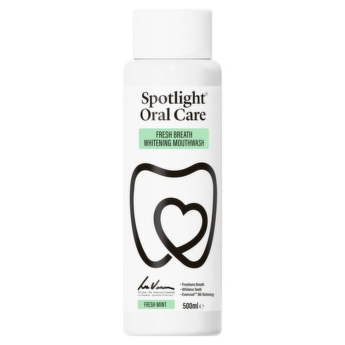 Spotlight Oral Care Fresh Mint Fresh Breath Whitening Mouthwash 500ml