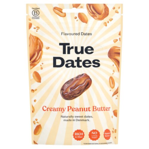 True Dates Creamy Peanut Butter Flavoured Dates 100g
