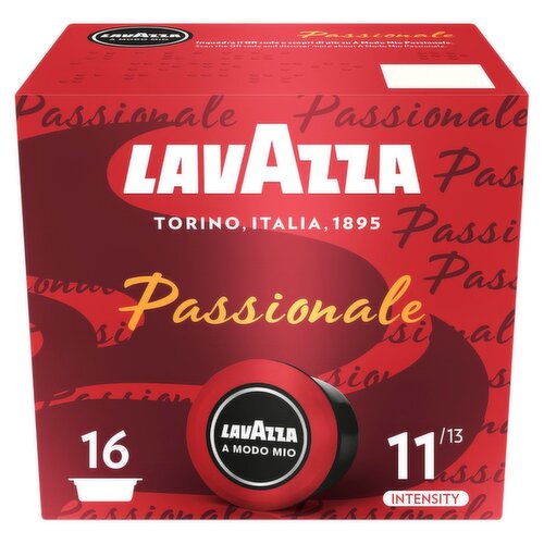 Lavazza A Modo Mio Espresso Passionale 16 Coffee Capsules