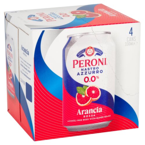 Peroni Nastro Azzurro Alcohol-Free Beer with Blood Orange 330ml