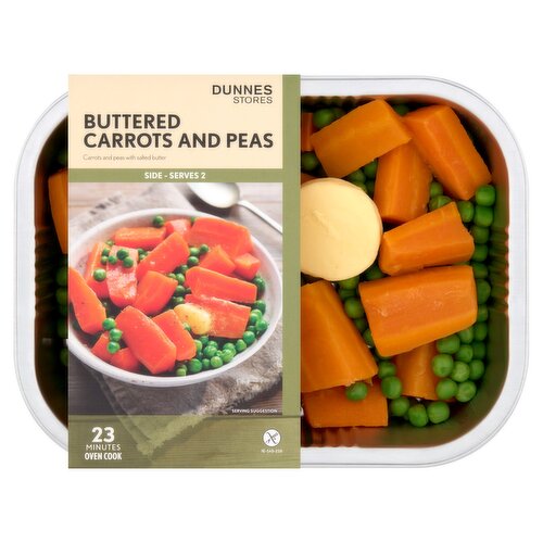 Dunnes Stores Buttered Carrots and Peas 350g