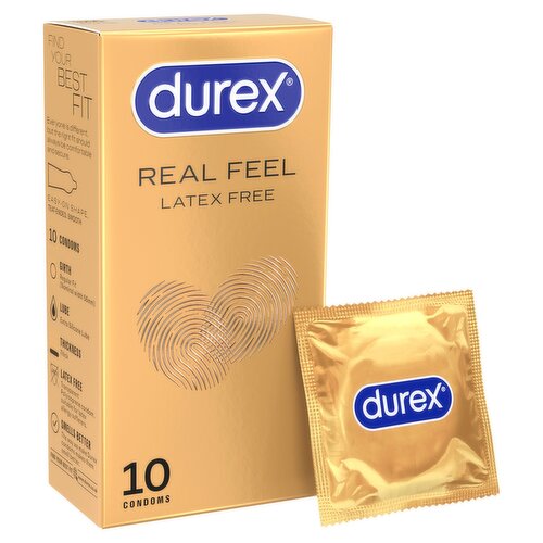 Durex 10 Real Feel Latex Free Condoms