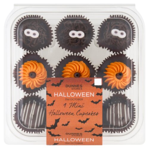 Dunnes Stores 9 Mini Halloween Cupcakes 190g