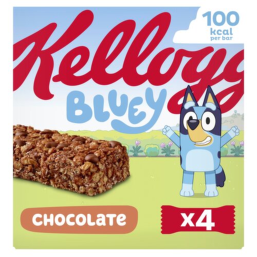 Kellogg's Bluey Chocolate Multigrain Snack Bar 4x25g