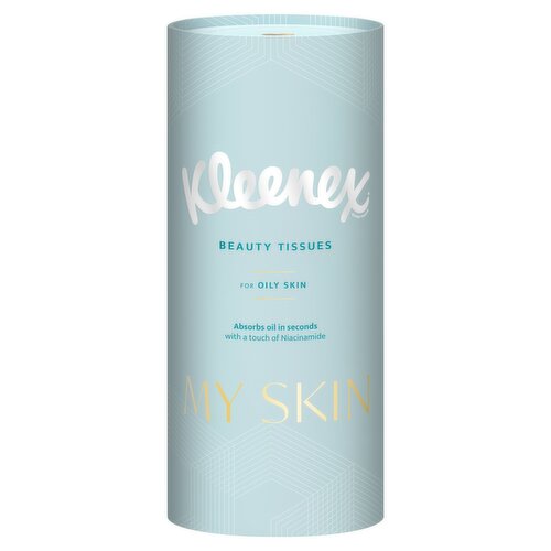 Kleenex My Skin Beauty Tissues for Oily Skin Tube Facial Tissue