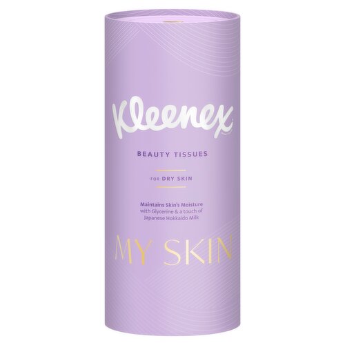 Kleenex MySkin Beauty Tissues for Dry Skin Tube Facial Tissue