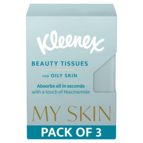 Kleenex My Skin Beauty Tissues for Oily Skin On The Go Facial Tissue
