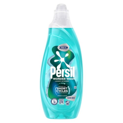 Persil Wonder Wash Speed Clean Non Bio Liquid Detergent 80 Washes