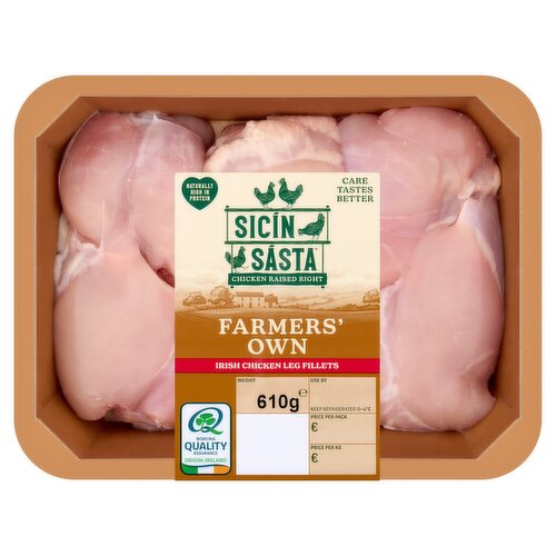 Sicín Sásta Farmers' Own Irish Chicken Leg Fillets 610g