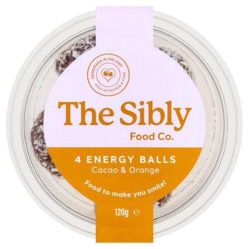 The Sibly Food Co. 4 Energy Balls Cacao & Orange 120g