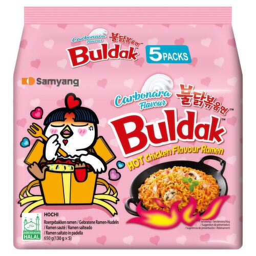 Buldak Spicy Ramen Hot Chicken Flavour 650g (130g x 5)