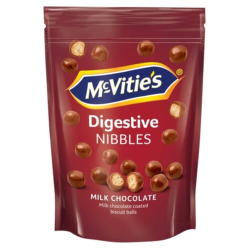McVitie's Digestives Nibbles Milk Chocolate Coated Biscuit Balls 80g