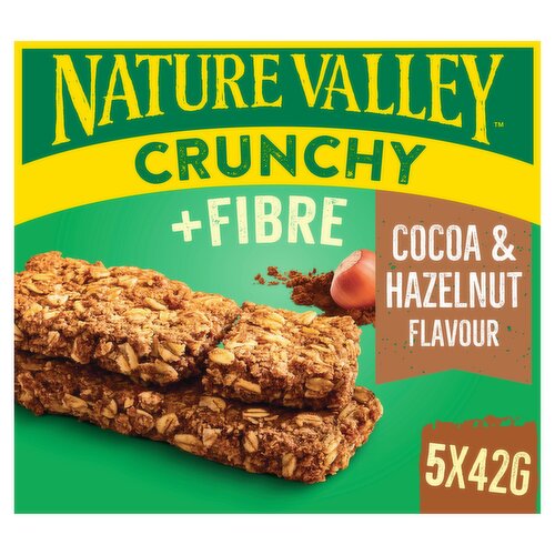 Nature Valley Crunchy + Fibre Cocoa & Hazelnut Flavour 5 x 42 g