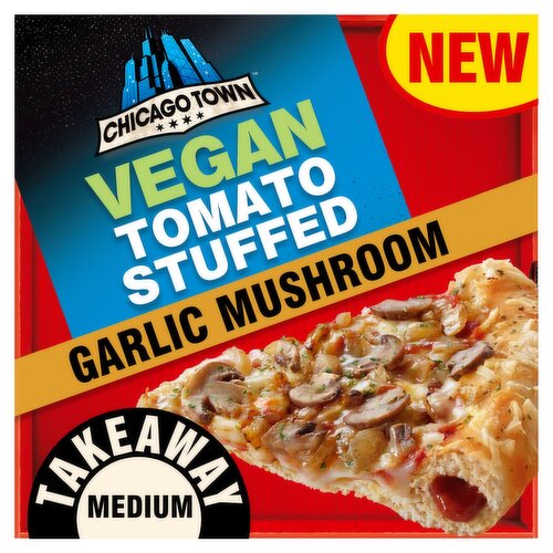 Chicago Town Stuffed Crust Vegan Garlic Mushroom Pizza 528g