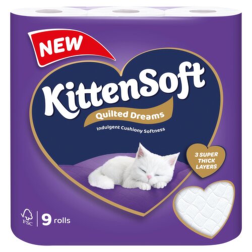 KittenSoft 9 Quilted Dreams Rolls