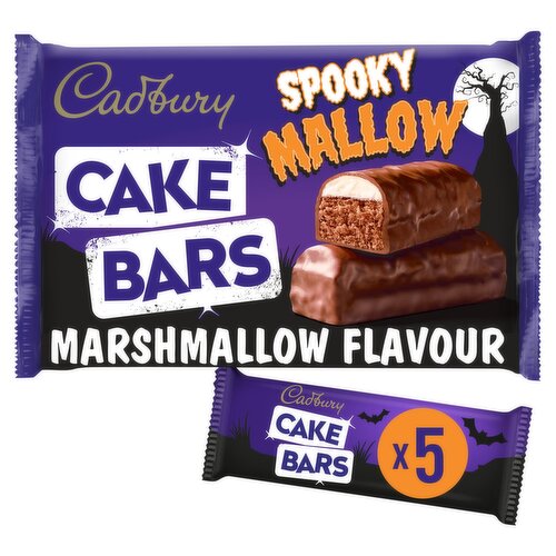 Cadbury 5 Spooky Mallow Marshmallow Flavour Cake Bars