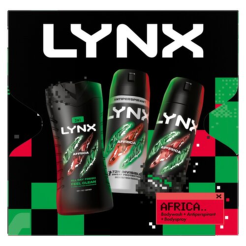 LYNX Africa Trio Gift Set 3 piece
