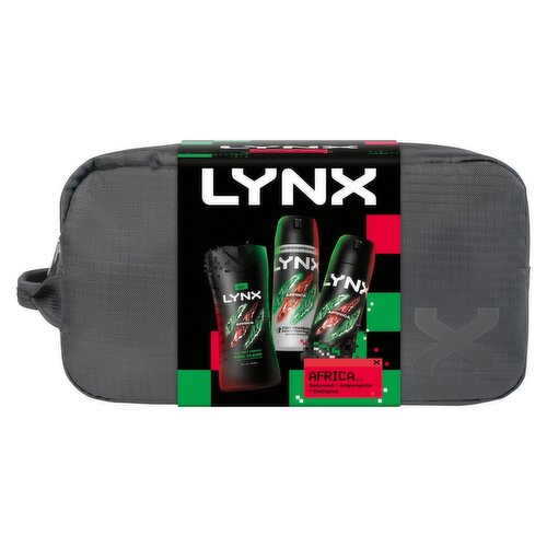 LYNX Africa Washbag Gift Set 3 piece