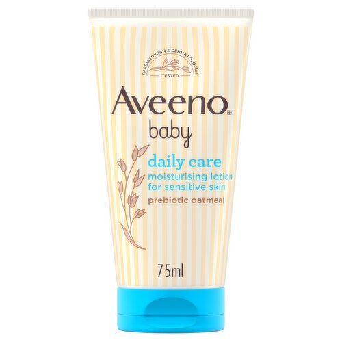 Aveeno Baby Daily Care Moisturising Lotion with Colloidal Oatmeal, For Sensitive Skin, 75ml