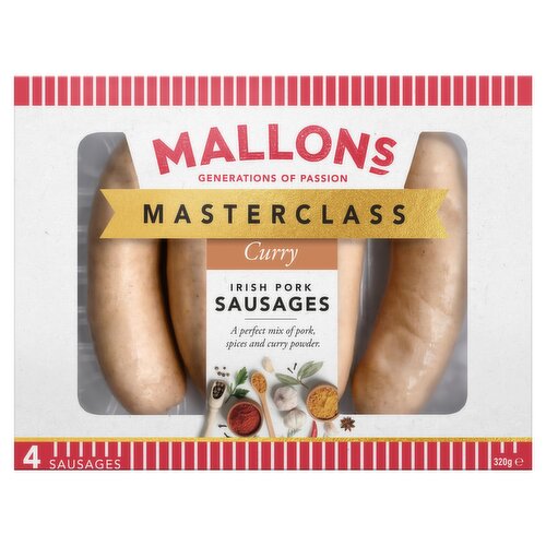 Mallons 8 Masterclass Irish Pork Sausages 320g
