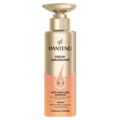 Pantene Grow Abundant Anti-Hair Loss Shampoo 290ml for Strong, Dense Hair