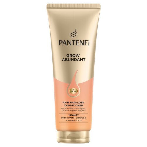 Pantene Grow Abundant Anti-Hair Loss* Conditioner 250ml for Fine, Weak Hair