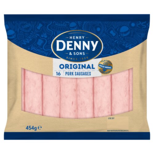 Henry Denny & Sons 16 Original Pork Sausages 454g