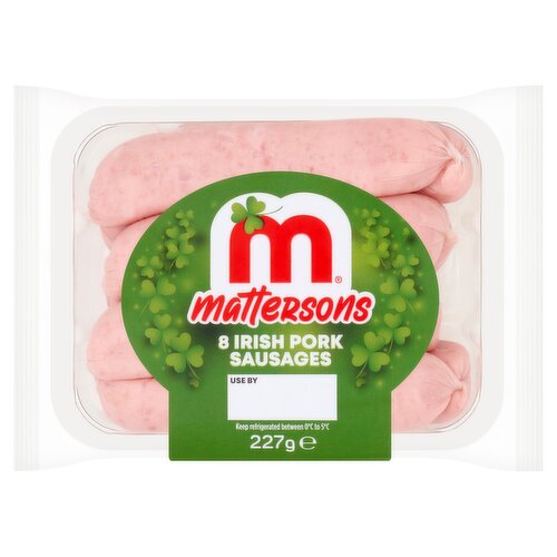 Mattersons 8 Irish Pork Sausages 227g