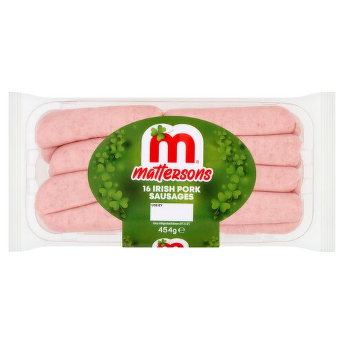 Mattersons 16 Irish Pork Sausages 454g