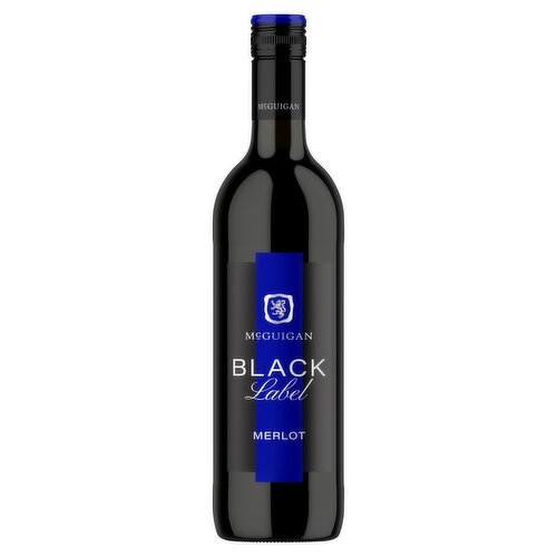 McGuigan Black Label Merlot Australian Red Wine 75cl