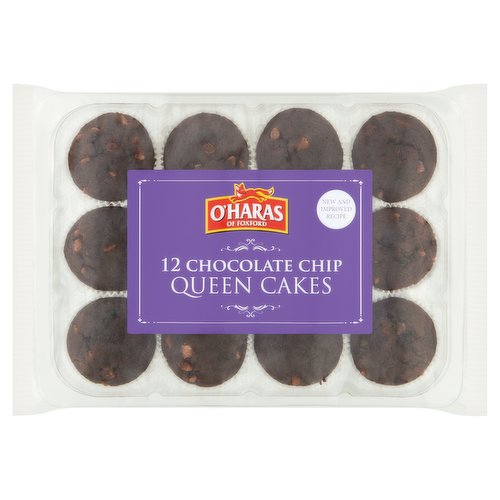 O'Haras of Foxford 12 Chocolate Chip Queen Cakes 350g