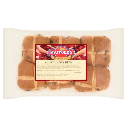 Stafford's 6 Hot Cross Buns 320g
