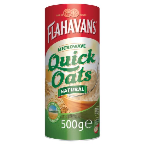 Flahavan's Microwave Quick Oats Natural 500g