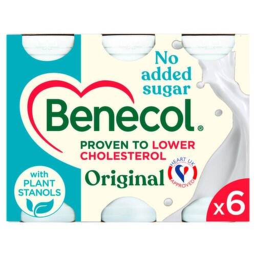 Benecol Original No Added Sugar 6 x 67.5g (405g)