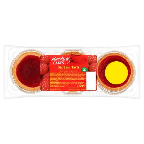 Matt Reilly Cakes Six Jam Tarts 210g