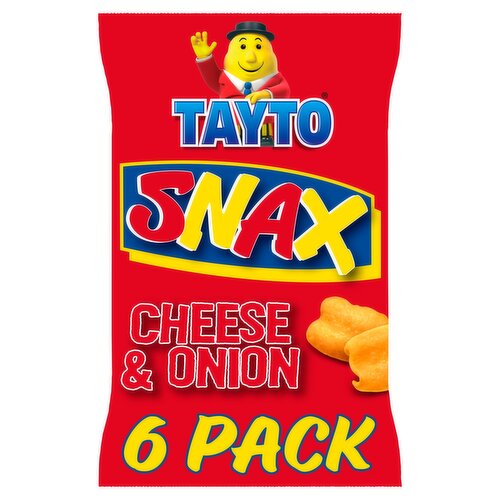 Tayto Snax Potato Puffs Cheese & Onion Flavour 6 x 17g