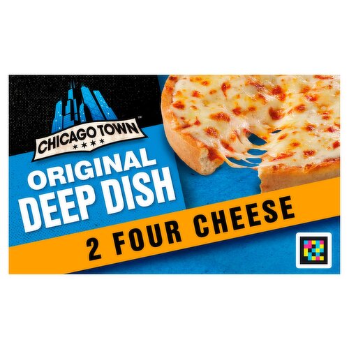 Chicago Town 2 Deep Dish Four Cheese Mini Pizzas 2 x 148g Dunnes Stores