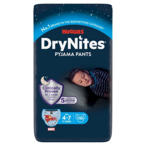 Huggies DryNites Bedwetting Pyjama Pants Age 4-7 17-30kg