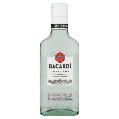 Bacardi Carta Blanca Superior White Rum 200ml