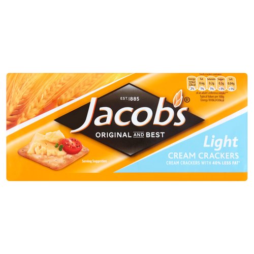 Jacob's Light Cream Crackers 200g - Dunnes Stores