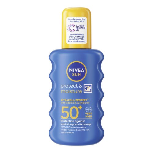 NIVEA SUN Protect & Moisture Pump Spray SPF 50+ 200ml