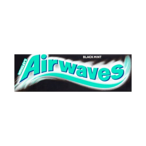 Airwaves Black Mint Sugar Free Chewing Gum x10 Pieces